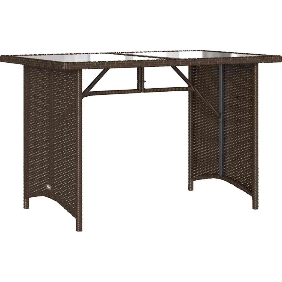 vidaXL 2-delige Tuinset met kussens poly rattan bruin, foto 4