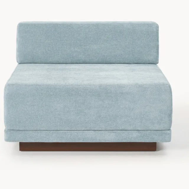 Westwing Collection Middelste module Colin Bruin, Lichtblauw