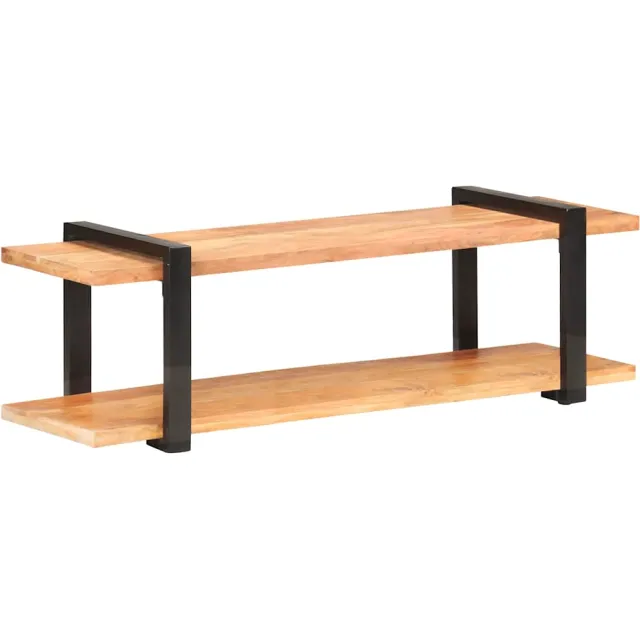 vidaXL Tv-meubel 130x40x40 cm massief acaciahout Bruin