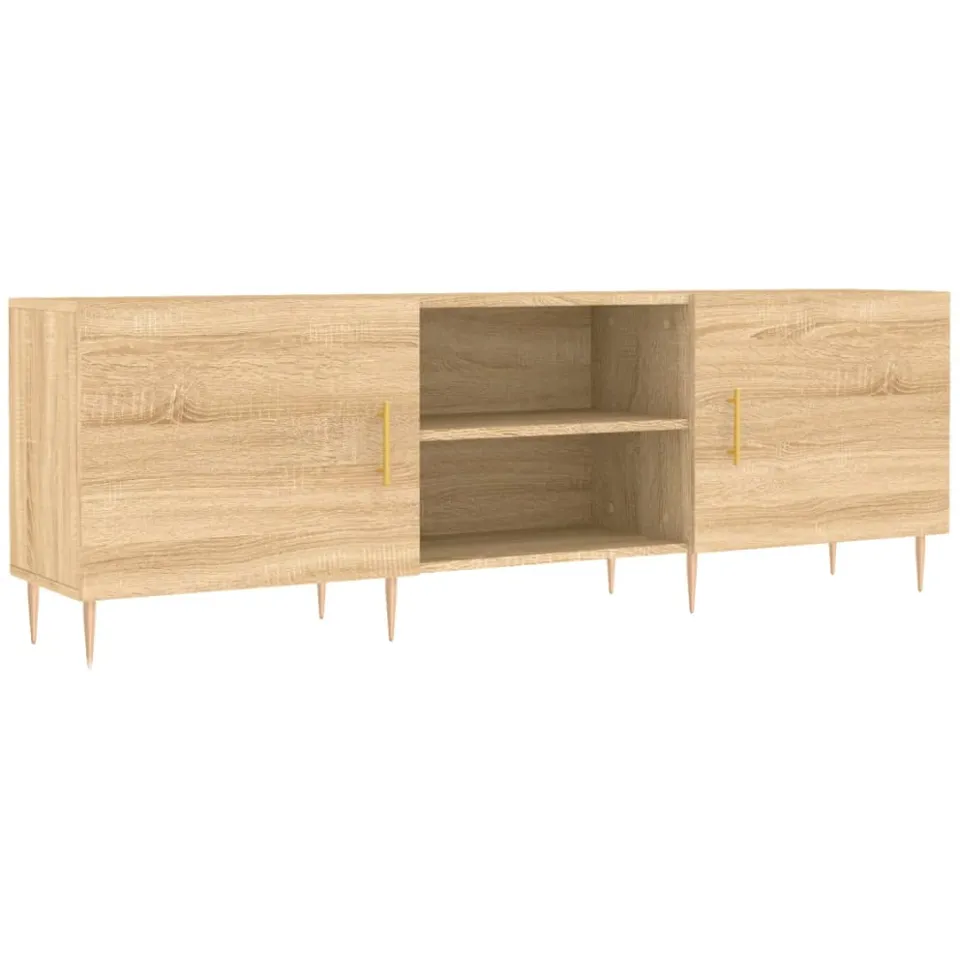 vidaXL Tv-meubel 150x30x50 cm bewerkt hout sonoma eikenkleurig, foto 3