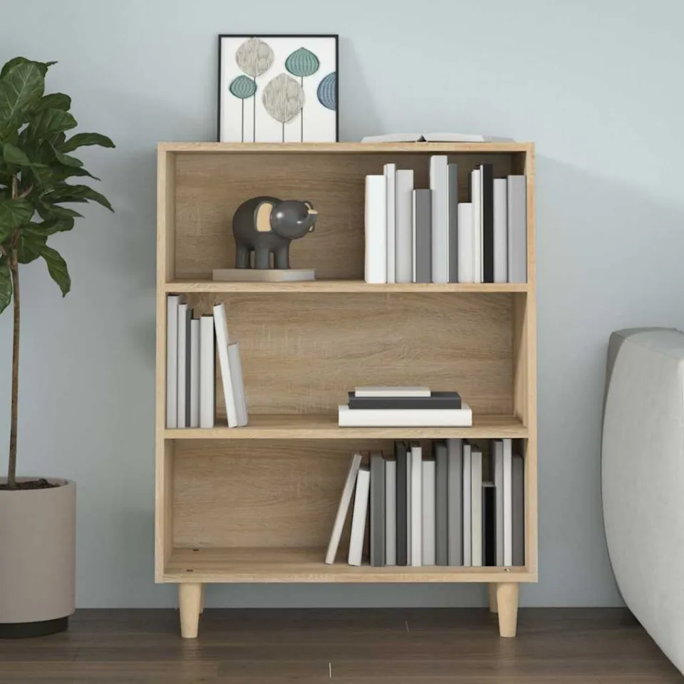 vidaXL Dressoir 69,5x32,5x90 cm bewerkt hout sonoma eikenkleurig, foto 2