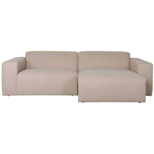 Zuiver hoekbank rechts Sofa Milka - cappuccino