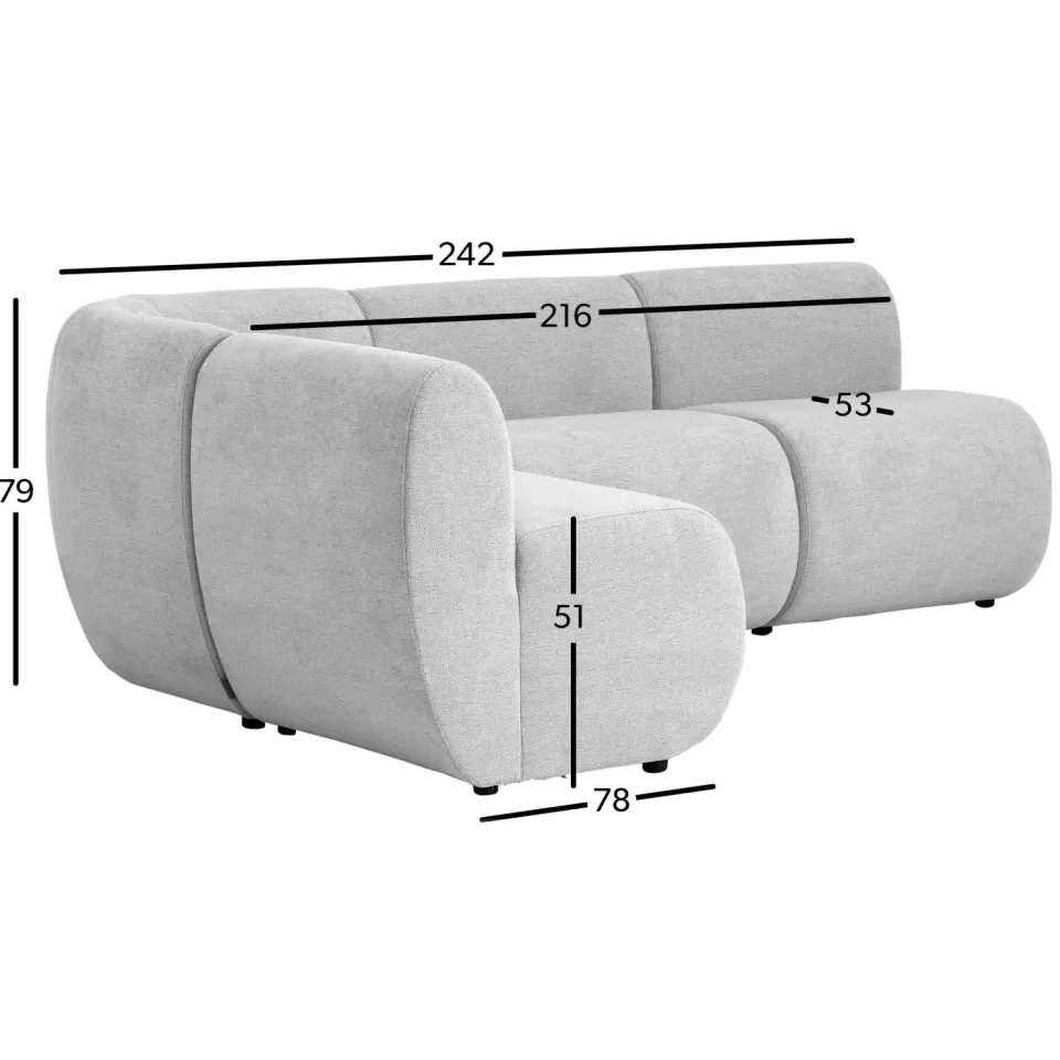 Studio LIVIT Delia eetkamerbank beige, foto 3