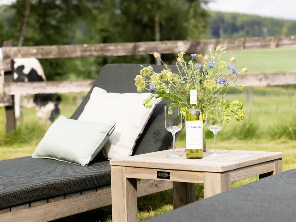 ROUGH Furniture ROUGH-X bijzet tuintafel 55x55x40cm bruin, foto 4