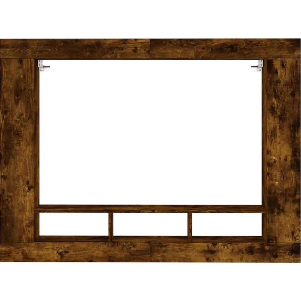 vidaXL Tv-meubel 152x22x113 cm bewerkt hout gerookt eikenkleurig Bruin