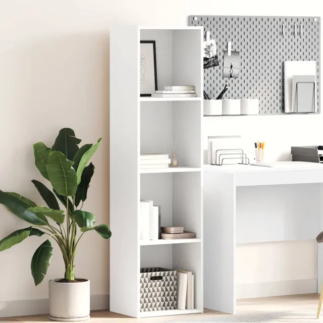 vidaXL Boekenkast 40x30x152 cm bewerkt hout wit, foto 2