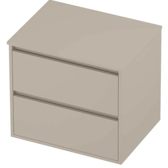 Proline Deck Badmeubelset Greeploos Symmetrisch Kader 60x46x54 cm Soft Linen Beige