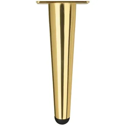 Duraline Tafelpoot Conisch Geborsteld Goud 15cm, foto 2
