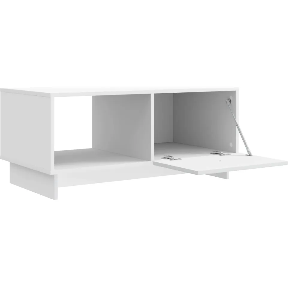 vidaXL Salontafel Wit 90 x 50 x 40 cm Bewerkt hout, foto 4