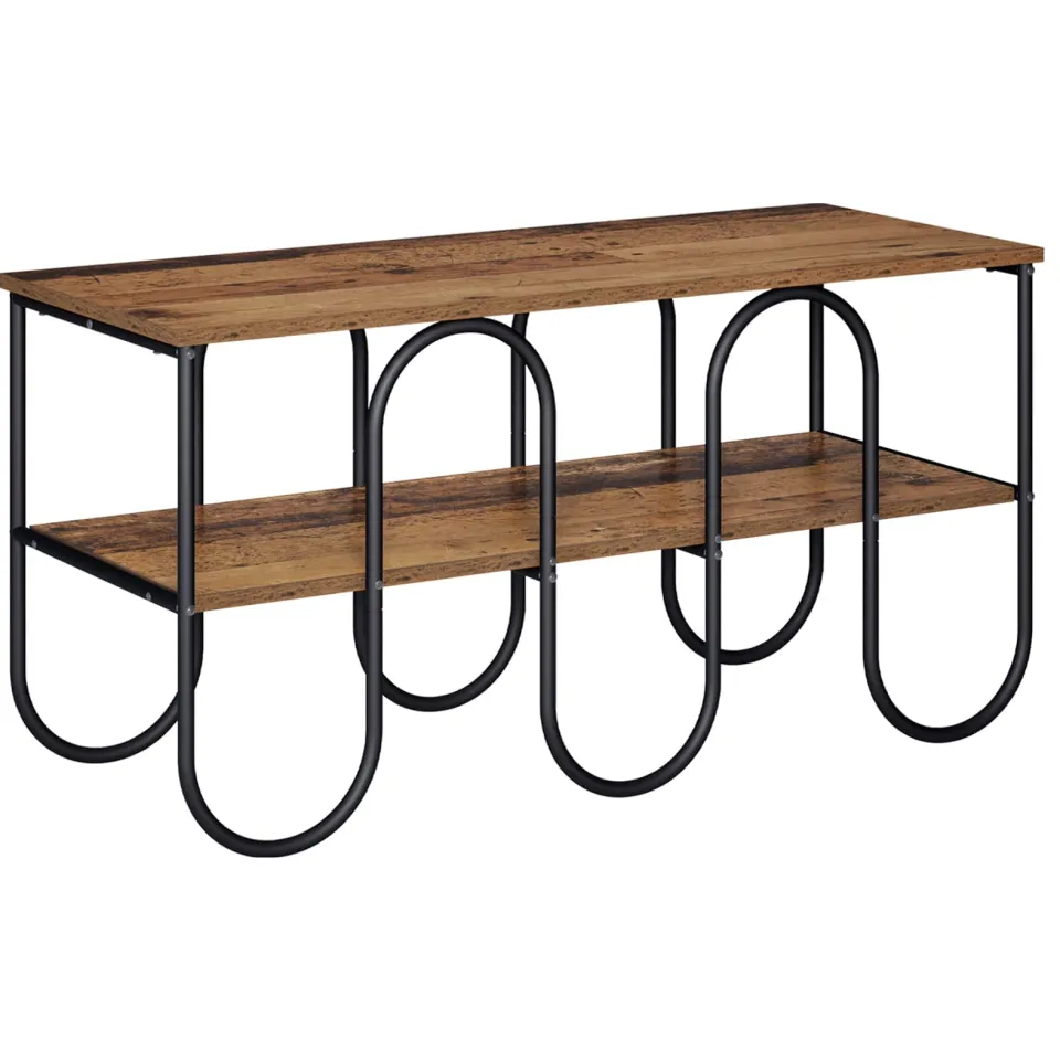 vidaXL TV-standaard 100 x 40 x 50 cm Oud hout Bewerkt hout bruin, foto 3