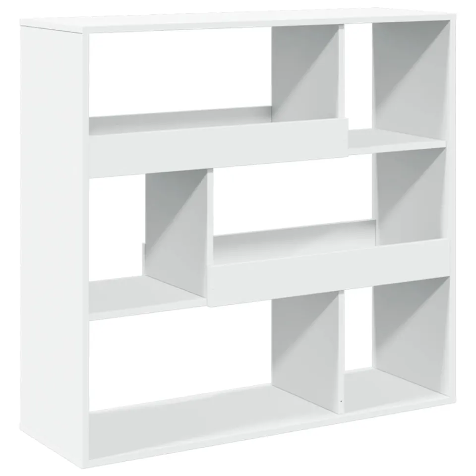 vidaXL Kamerscherm 100x33x94,5 cm bewerkt hout wit, foto 4