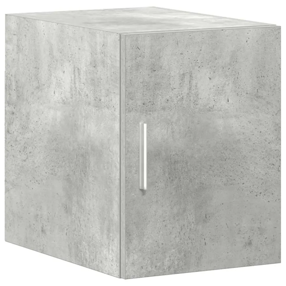 vidaXL Opbergkast smal 30x42,5x225 cm bewerkt hout betongrijs grijs, foto 3