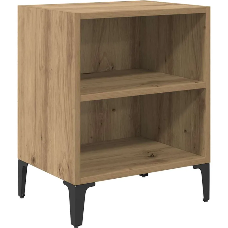vidaXL Nachtkastje Artisan Eiken 40 x 30 x 50 cm Bewerkt hout, foto 3