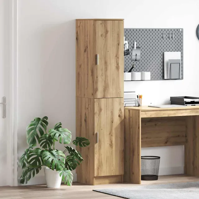 vidaXL Hoge kast Artisan Eiken 35 x 39 x 168 cm Bruin