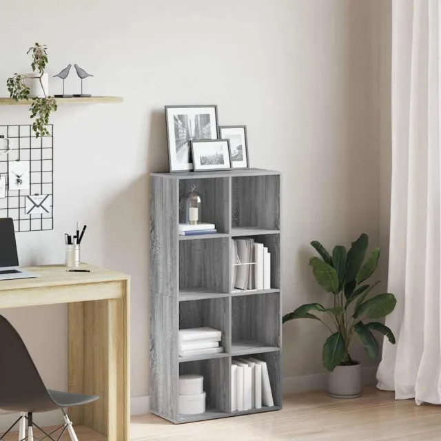 vidaXL Boekenkast 66x30x130 cm bewerkt hout sonoma grijs, foto 2