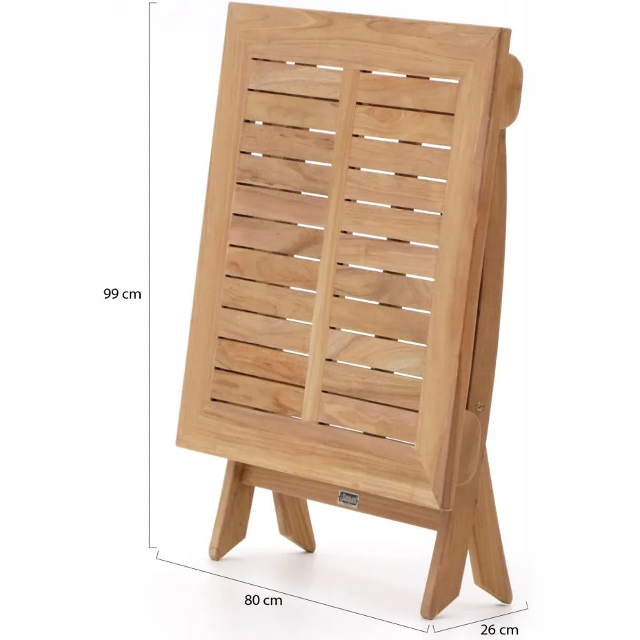 Bellagio tuinmeubelen Sunyard Preston klaptafel 80x80x75cm bruin, foto 4
