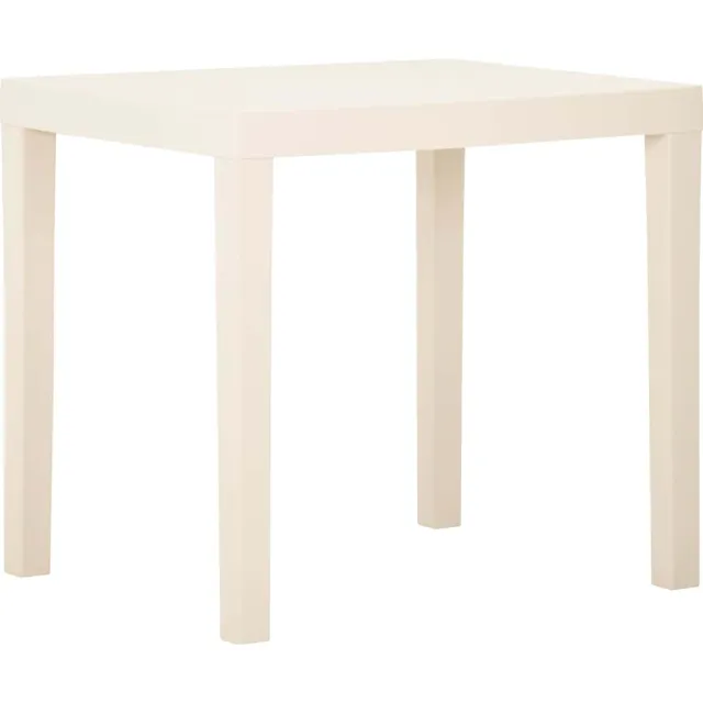 vidaXL Tuintafel 79x65x72 cm kunststof wit, foto 2
