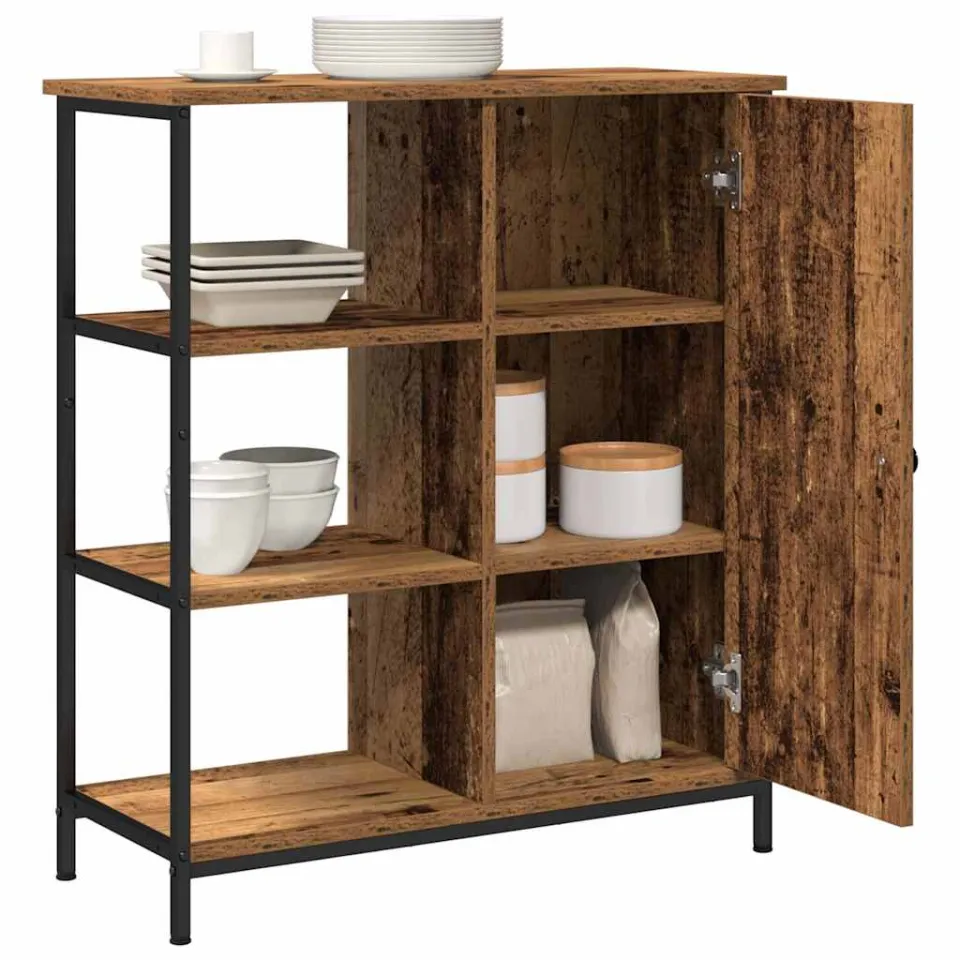 vidaXL Dressoir Oudhout 70 x 30 x 80 cm Bruin