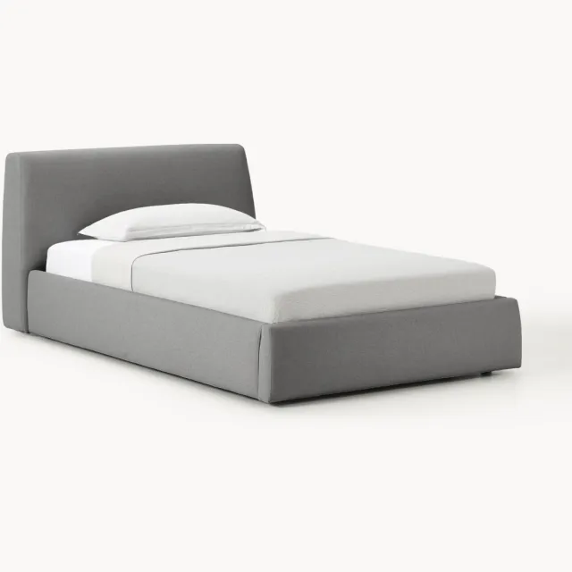 Westwing Collection Eenpersoonsbed Cloud Antraciet