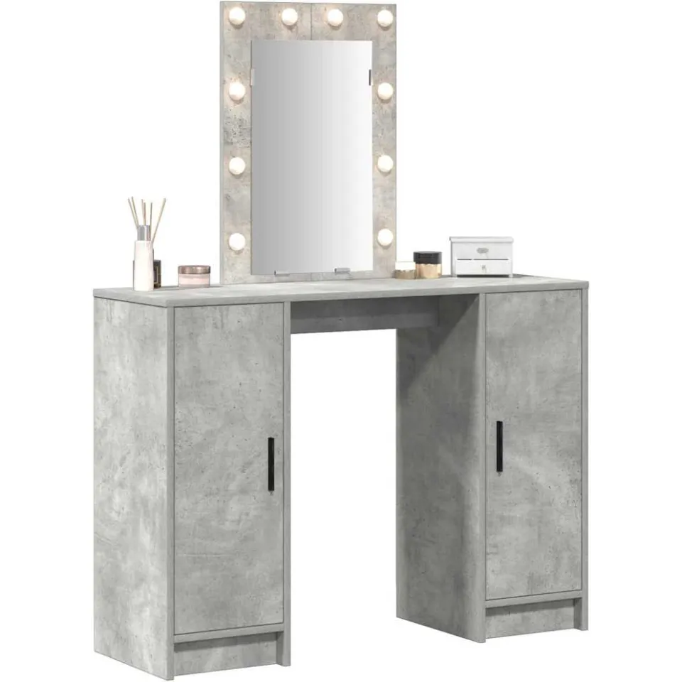 vidaXL Plafondtafel Lichtgrijs 102 x 33 x 135 cm Bewerkt hout
