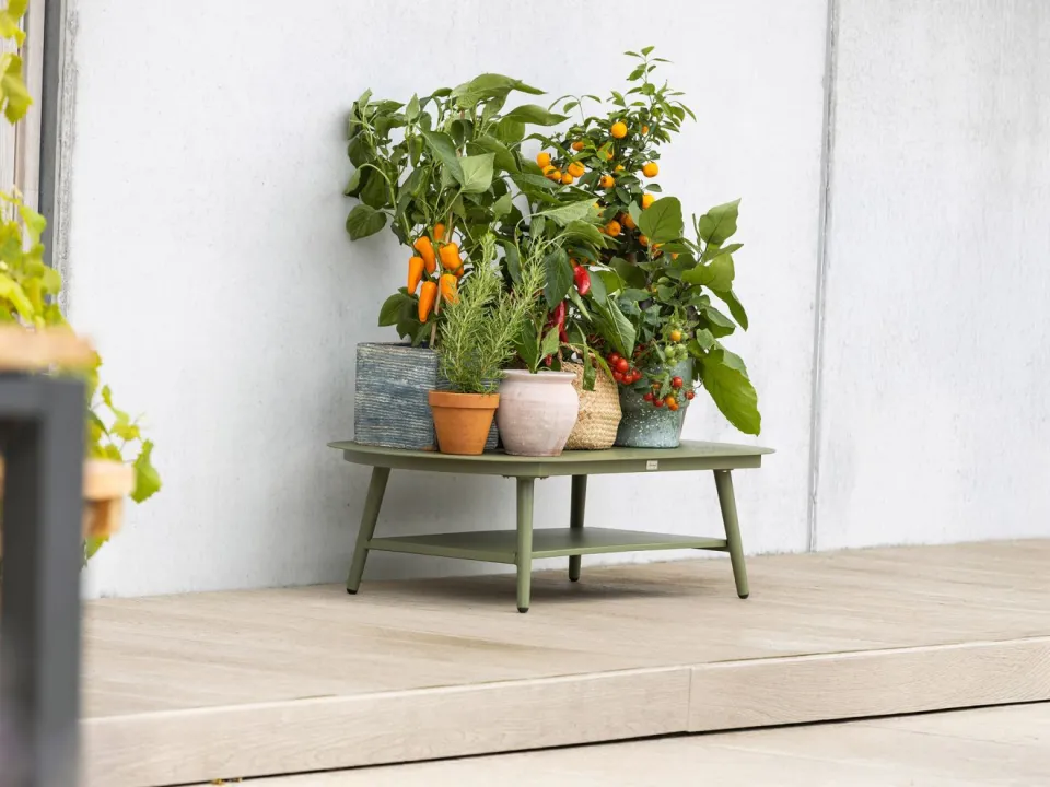 Bellagio tuinmeubelen Bellagio Valli lounge tuintafel 110x60x31cm groen, foto 2