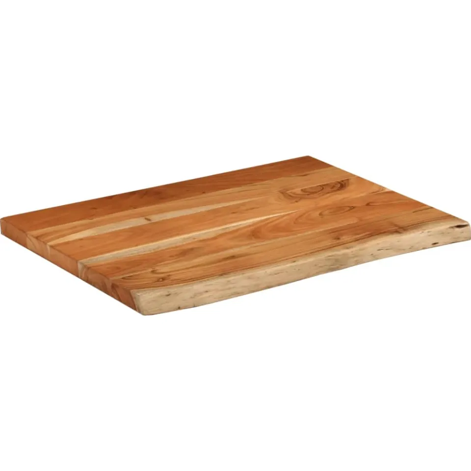 vidaXL Wastafelblad rechthoekig 80x60x3,8 massief acaciahout Bruin
