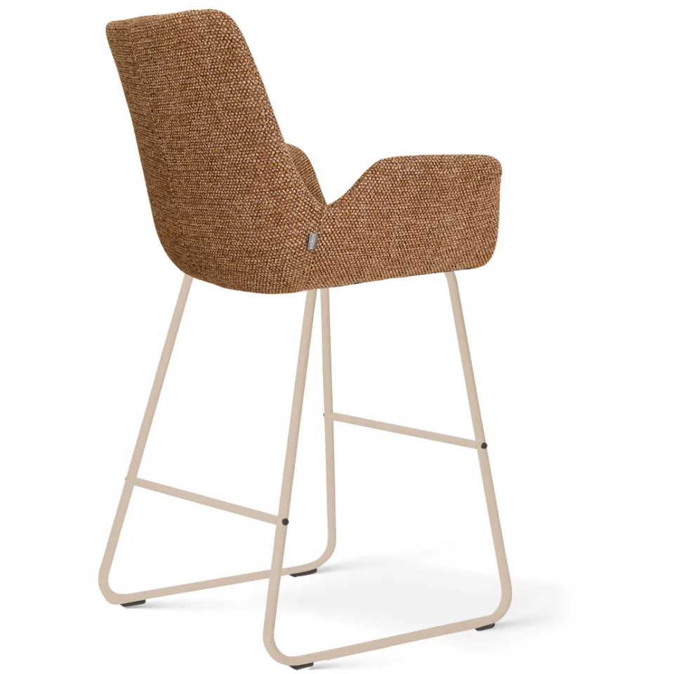 Nolon Nino-Eef barkruk bruin blend - beige onderstel - 65 cm, foto 3