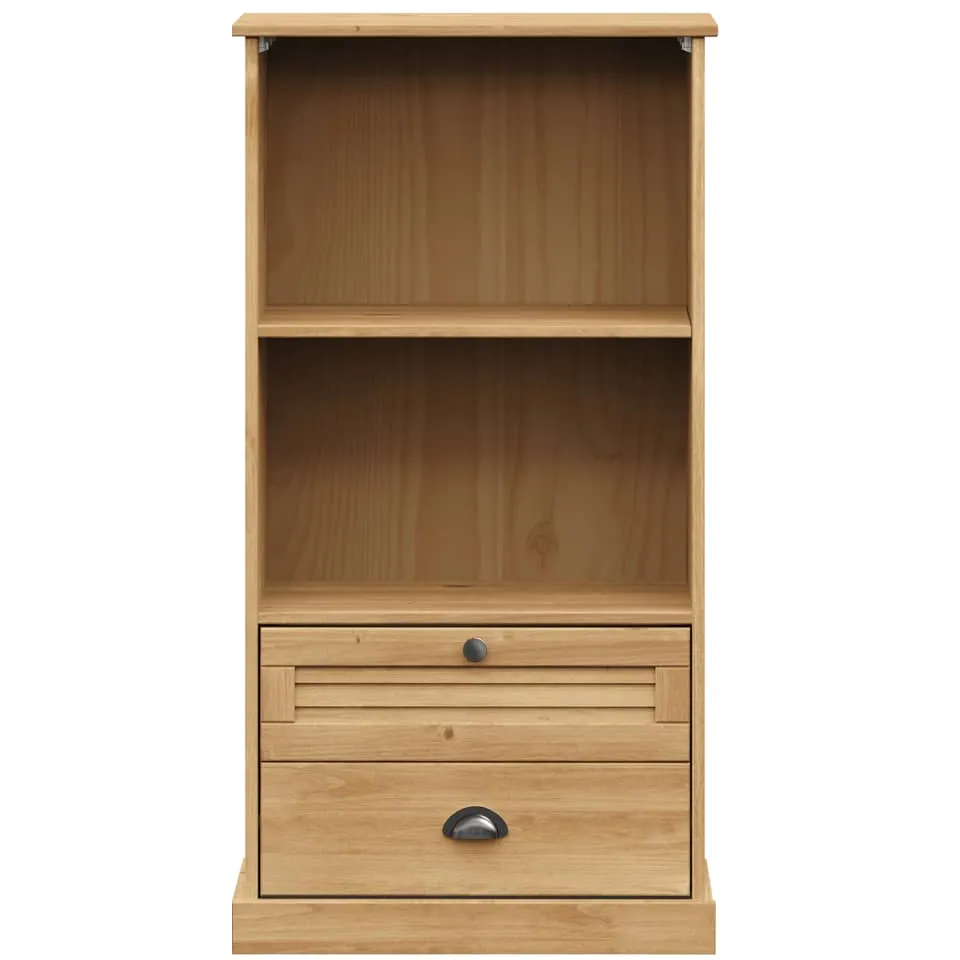 vidaXL Boekenkast VIGO 60x35x114,5 cm massief grenenhout Bruin