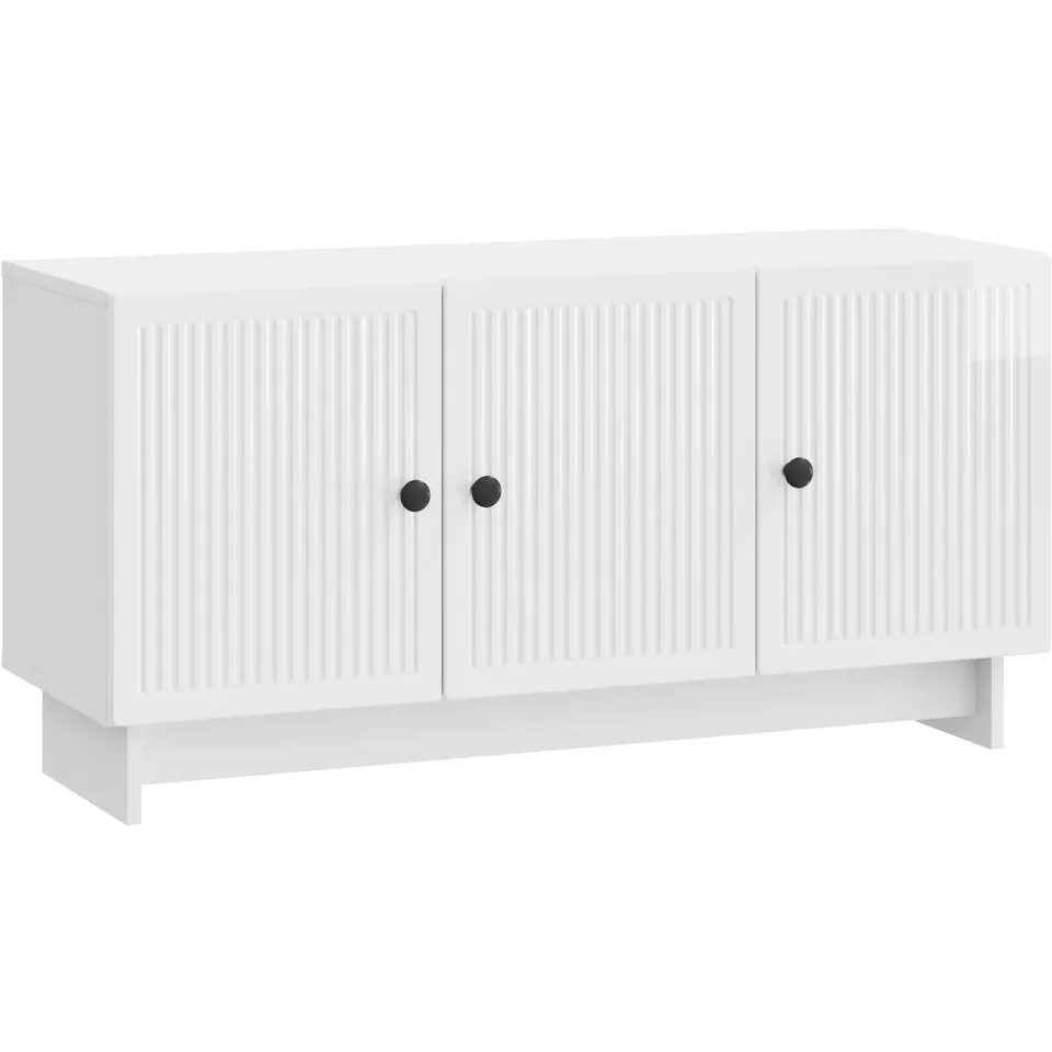 vidaXL TV-kast 99 x 34,5 x 50 cm Hoogglans Wit Bewerkt hout, foto 3