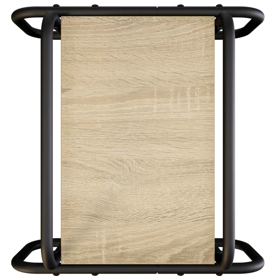 vidaXL Salontafel Sonoma Eiken 40 x 40 x 51 cm Bewerkt hout, foto 4