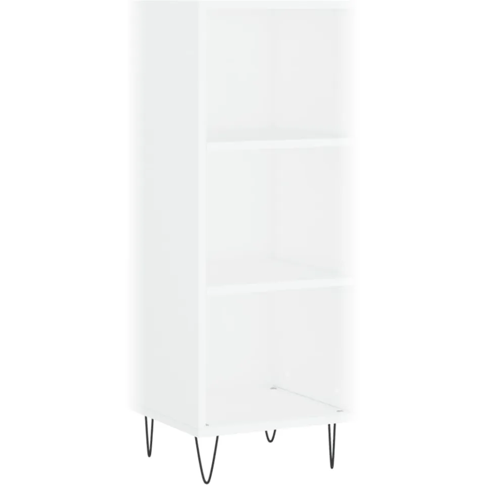 vidaXL Dressoir 34,5x32,5x90 cm bewerkt hout wit
