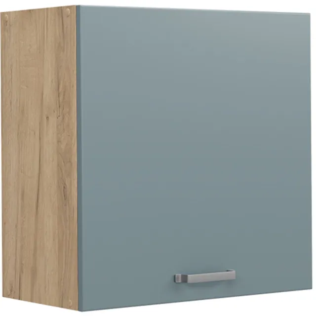 Vicco Hangkast R-Line, Blauw-grijs/Goudkleurig Eiken, 60 cm met 1 deur