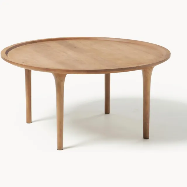 Westwing Collection Ronde salontafel Jeani van mangohout Beige