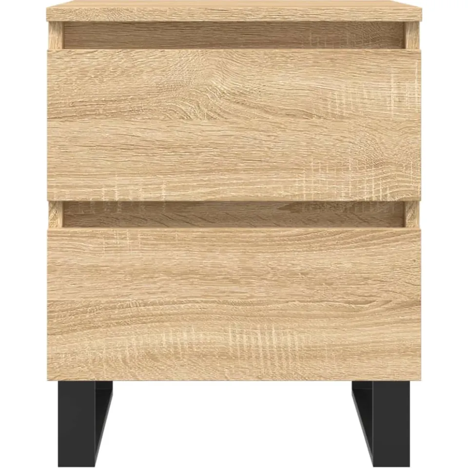 vidaXL Nachtkastjes 2 st 40x35x50 cm sonoma eikenkleurig