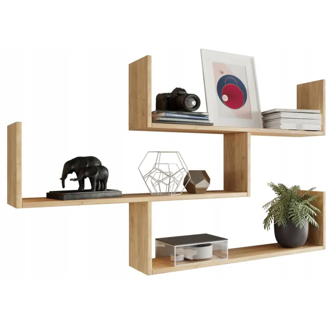 Perlavita THETA Serie - Wandplank - Dąb Sonoma - Laminated Board Sonoma Eik