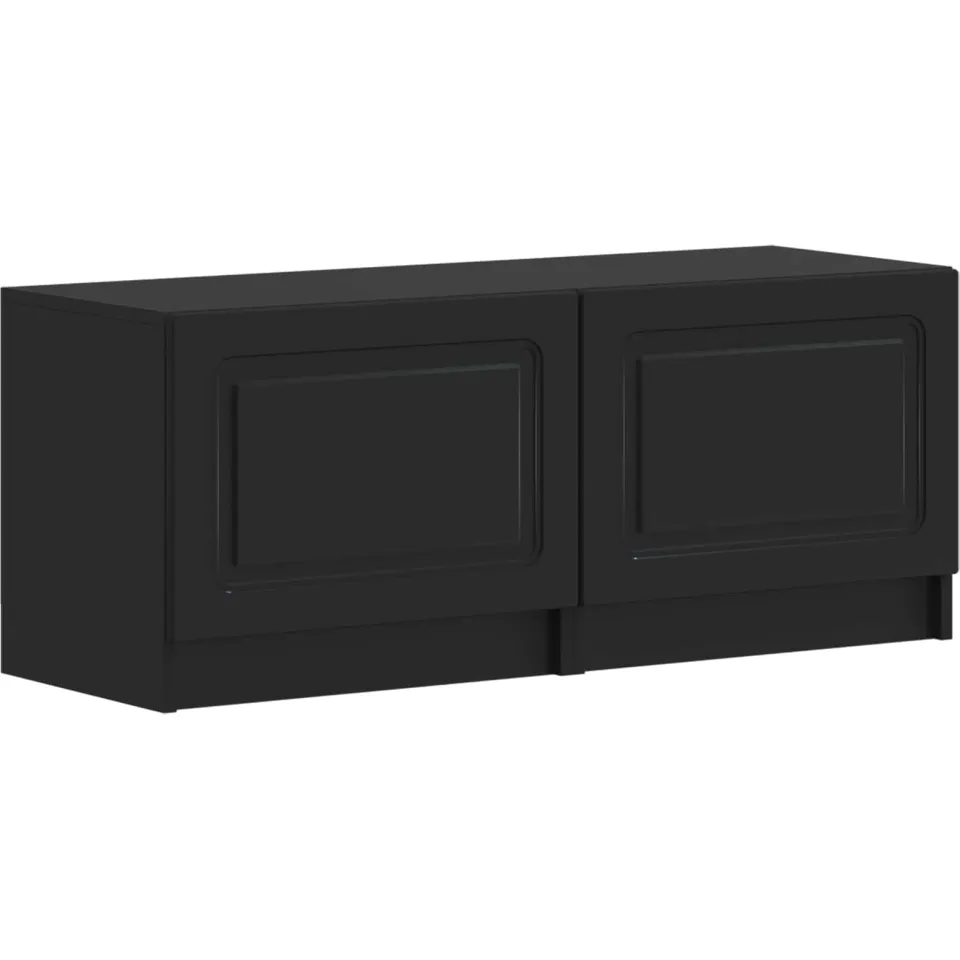 vidaXL Tv-meubel Zwart Bewerkt hout, foto 3