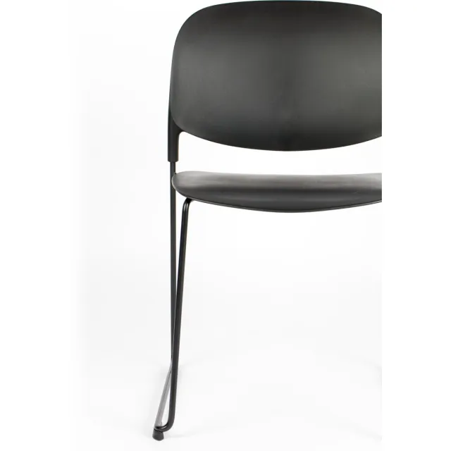 AnLi Style CHAIR STACKS BLACK zwart