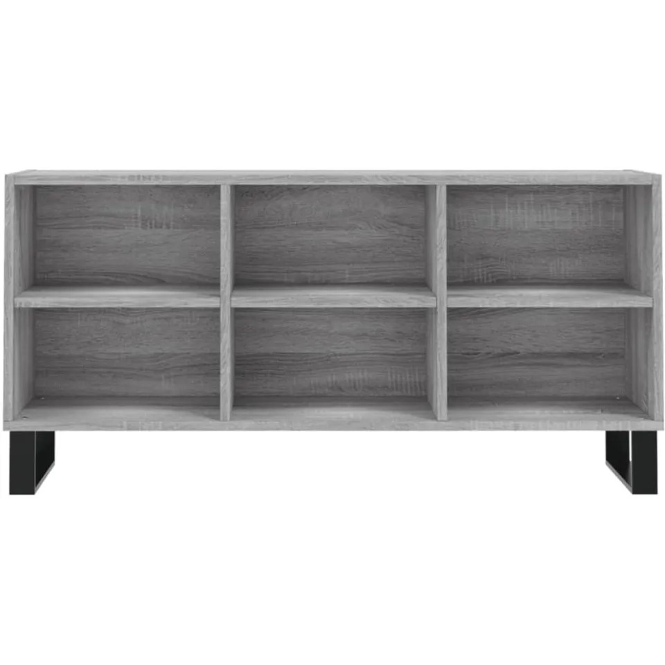 vidaXL Tv-meubel 103,5x30x50 cm bewerkt hout grijs sonoma eikenkleurig
