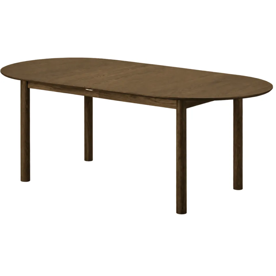 Artichok Loet uitschuifbare houten eettafel gerookt eiken - 200 tot 300cm x 100cm Bruin