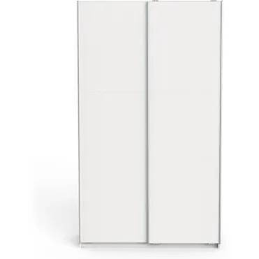 Kledingkast Ghost - Met 2 Schuifdeuren - Wit - 116x59x203cm