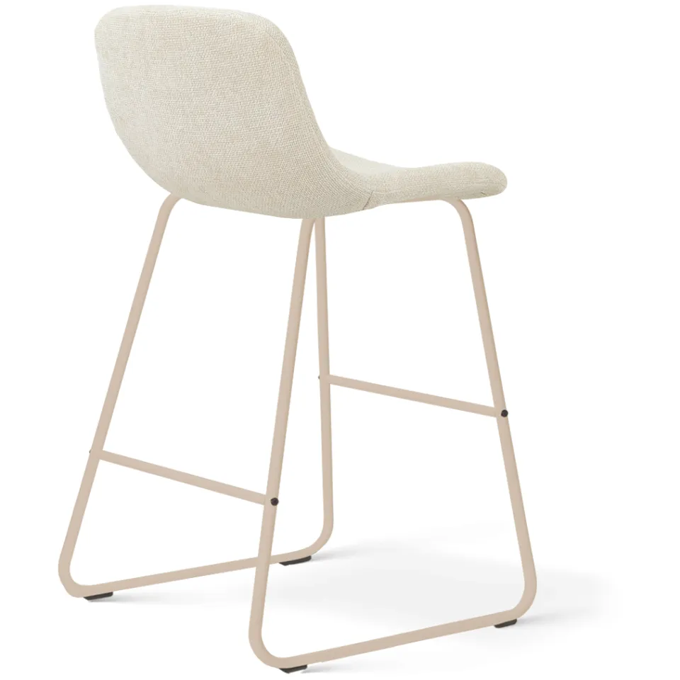 Nolon Nino-Mats barkruk cottonbeige - beige onderstel - 65 cm, foto 3