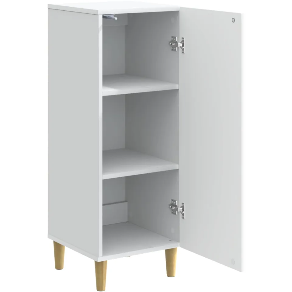 vidaXL Dressoir Wit 33 x 34,5 x 90 cm Bewerkt hout, foto 3