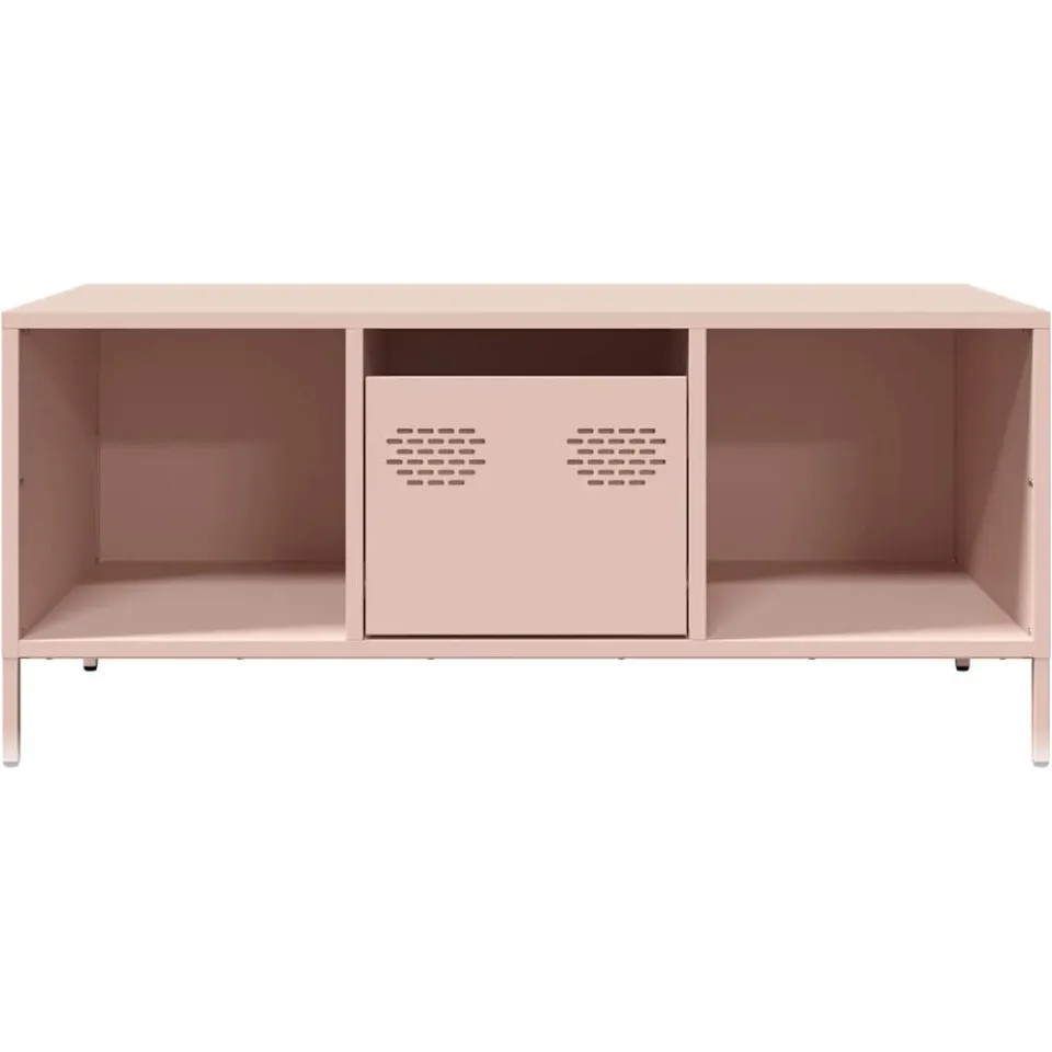 vidaXL Salontafel 101,5x50x43,5 cm koudgewalst staal roze, foto 4