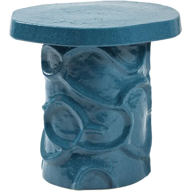 Serax Marie Michielssen Mena 07 Bijzettafel Pawn Blauw Diameter 35-39cm H40cm