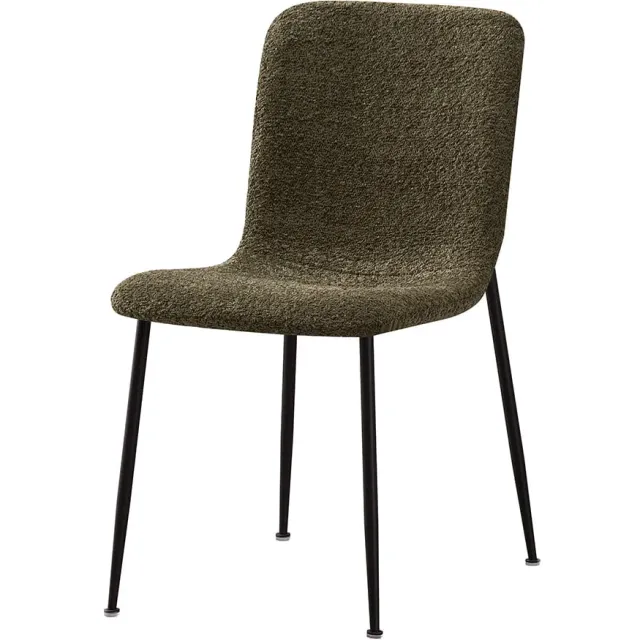 eetkamerstoel James bouclé groen