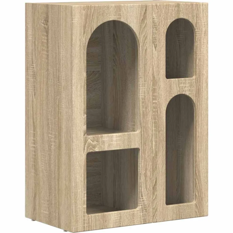 vidaXL Dressoir ELST Sonoma Eiken 59 x 35 x 80.5 cm Bewerkt hout, foto 3
