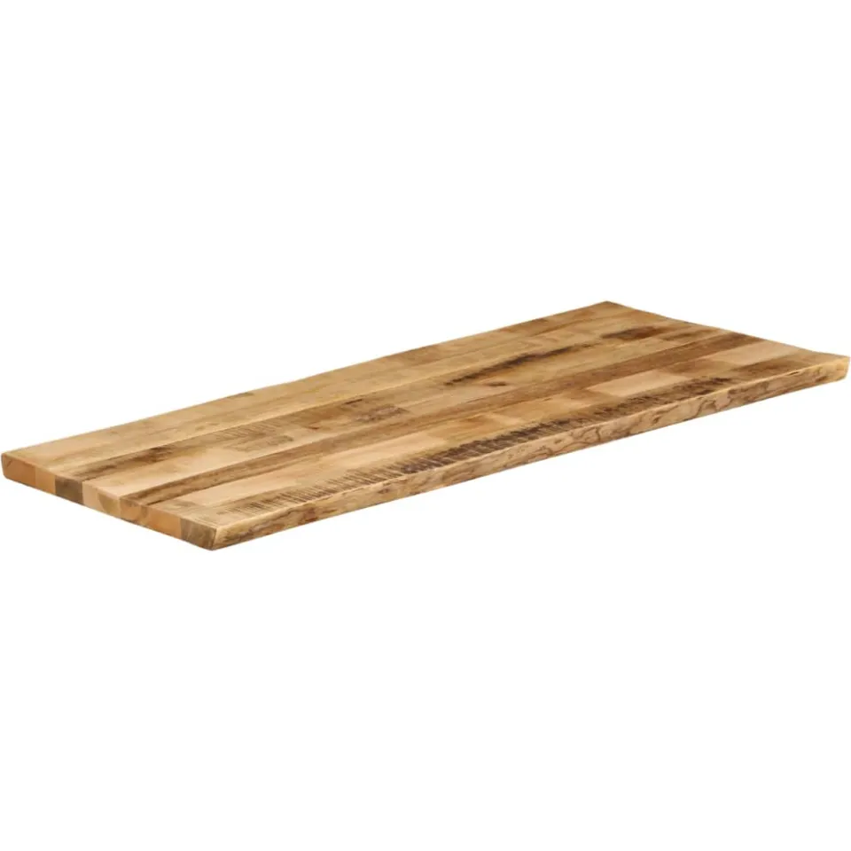 vidaXL Tafelblad met natuurlijke rand 140x60x3,8 cm massief mangohout bruin, foto 2