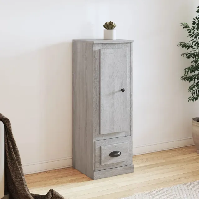 vidaXL Hoge kast 36x35,5x103,5 cm bewerkt hout grijs sonoma eikenkleur