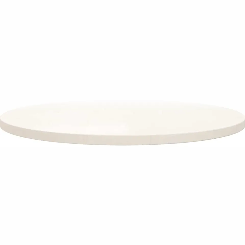 vidaXL Tafelblad Ø70x2,5 cm massief grenenhout wit, foto 2