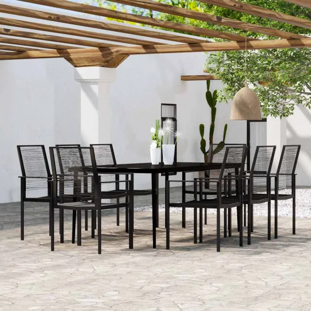 vidaXL 9-delige Tuinset zwart, foto 2